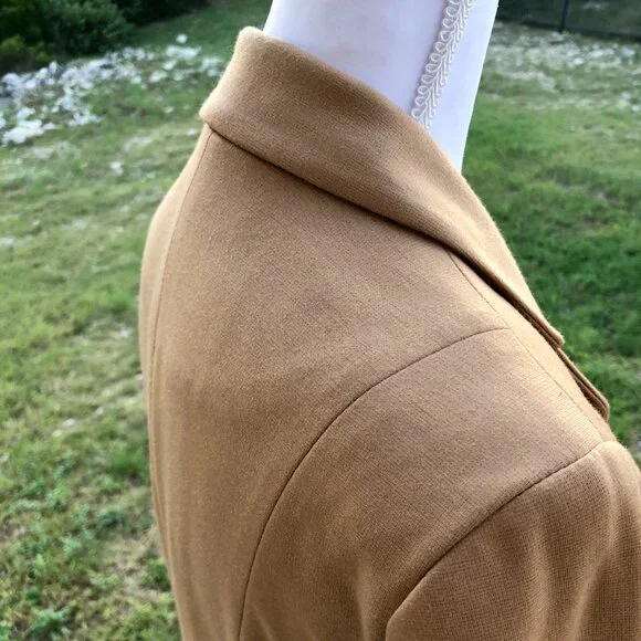 Tan Blazer Womens Small Long Sleeve Forever 21 Work Office Business Casual Fall - Picture 8 of 16